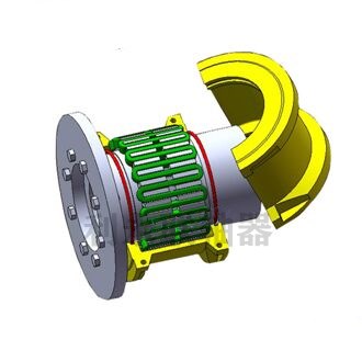 JSP型帶制動盤型蛇形彈簧聯軸器